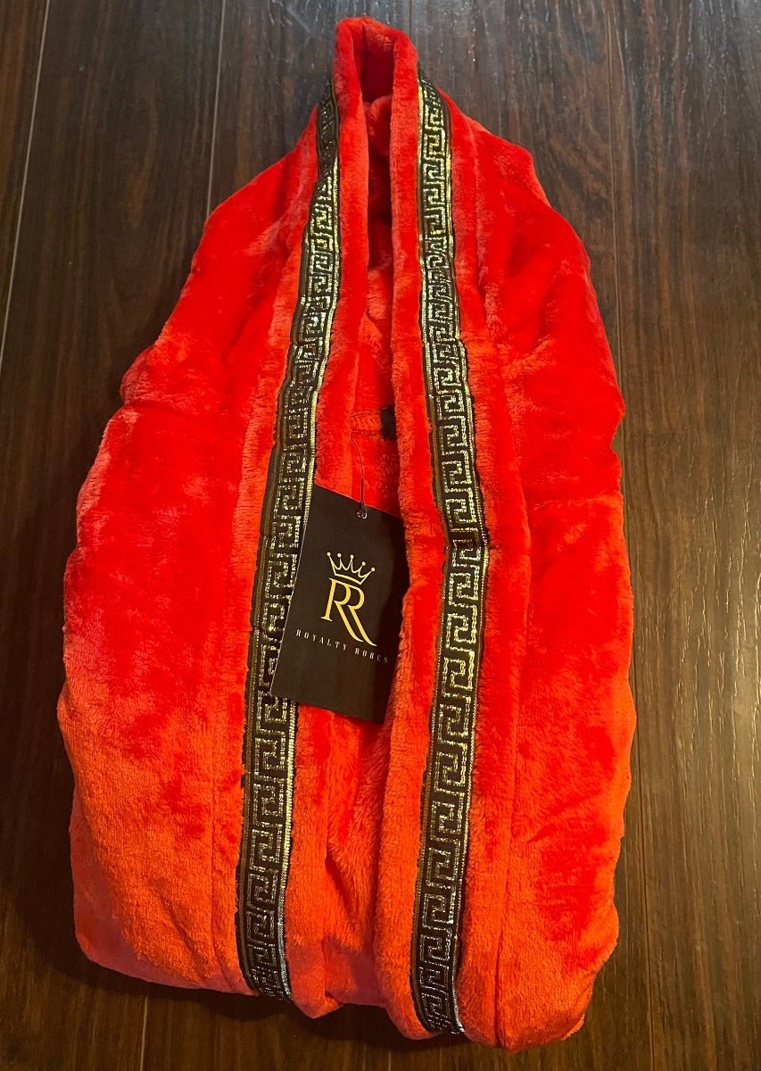 Hooded Royalty Robe With Gold Trim - Royalty Robes