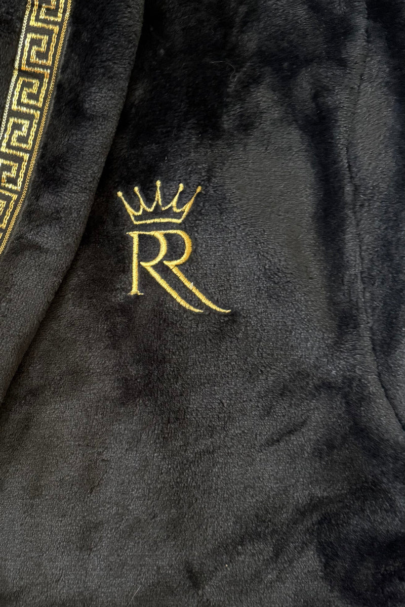 Black Hooded Royalty Robe