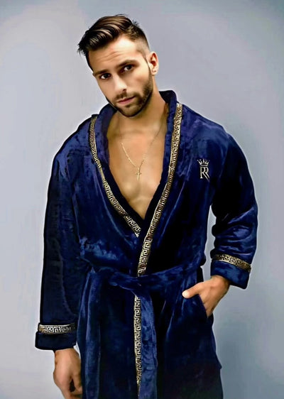 Blue and Gold Royalty Robe.