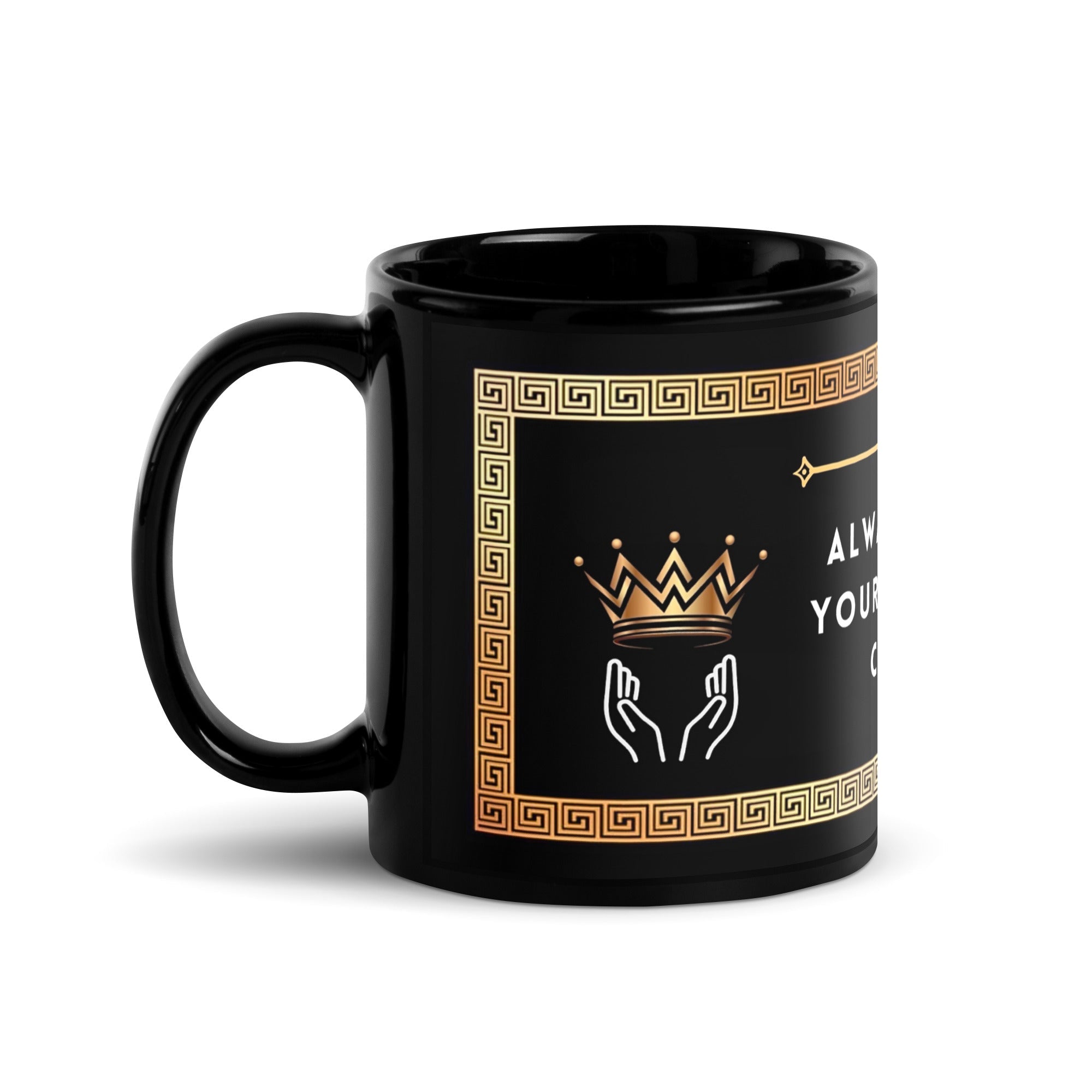 Black Glossy Mug - Royalty Robes