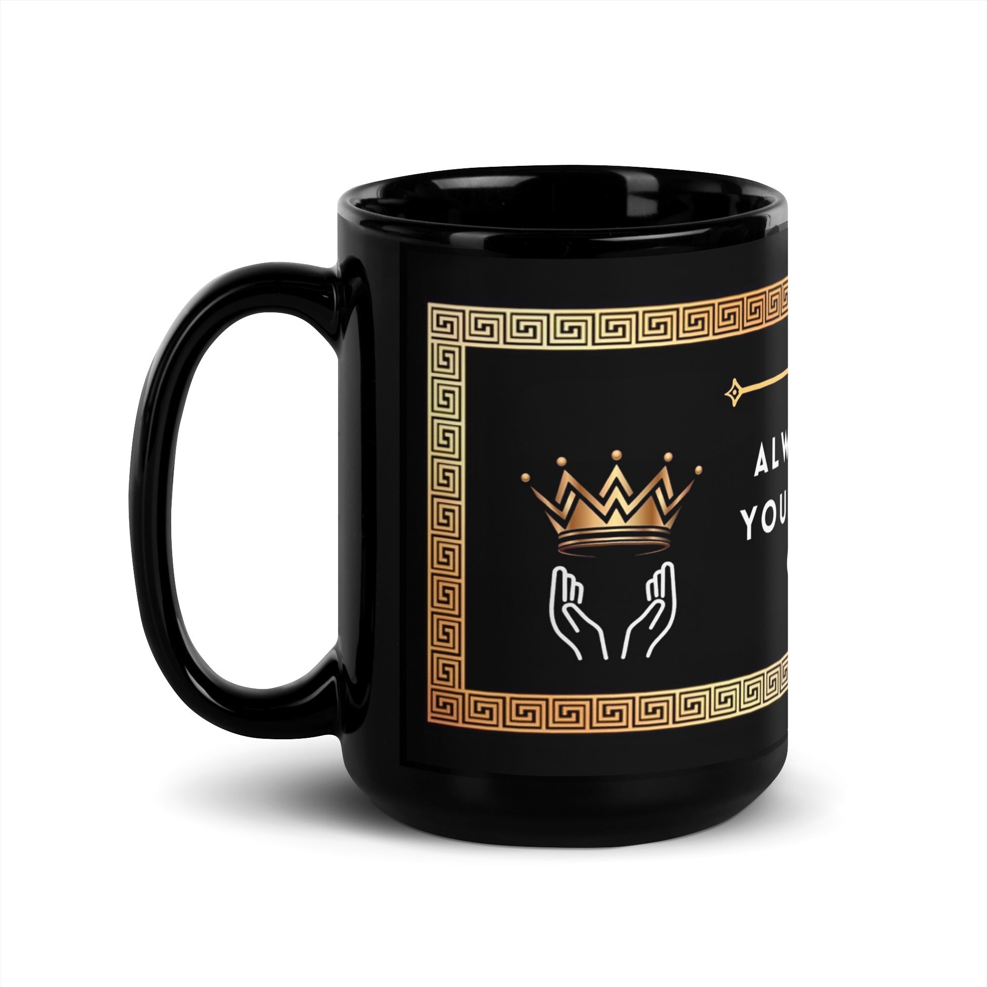 Black Glossy Mug - Royalty Robes
