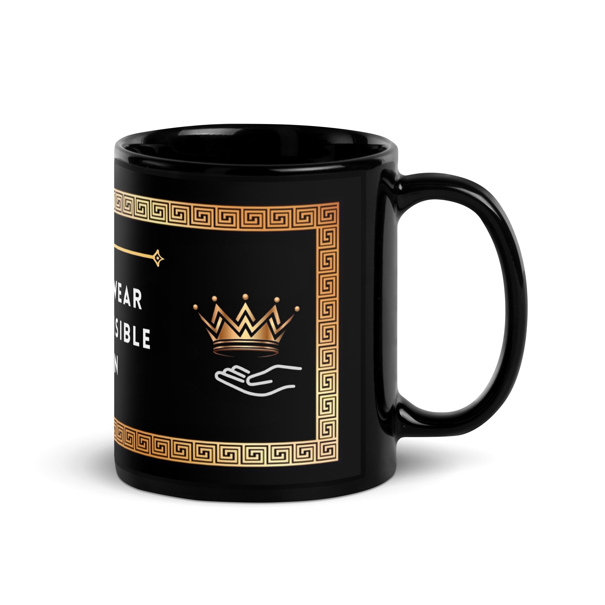 Black Glossy Mug - Royalty Robes