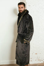 Black Hooded Royalty Robe - Royalty Robes