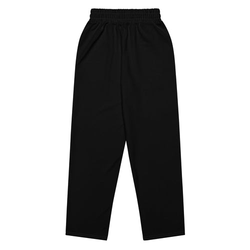 Black Unisex Wide - leg Joggers - Royalty Robes