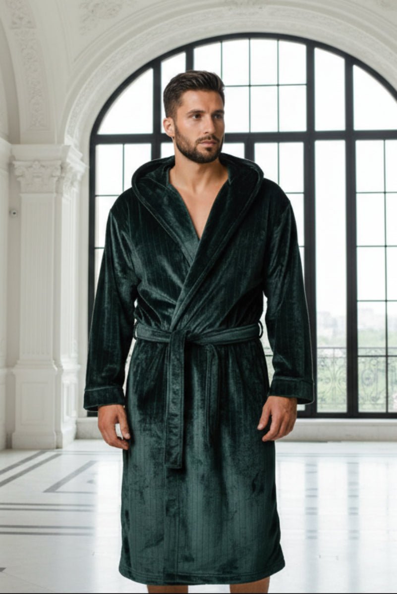 Green Hooded Royalty Robe - Royalty Robes