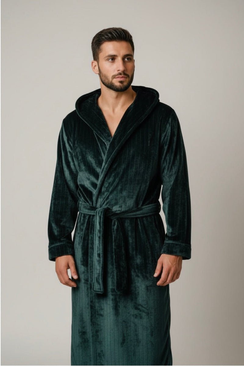 Green Hooded Royalty Robe - Royalty Robes