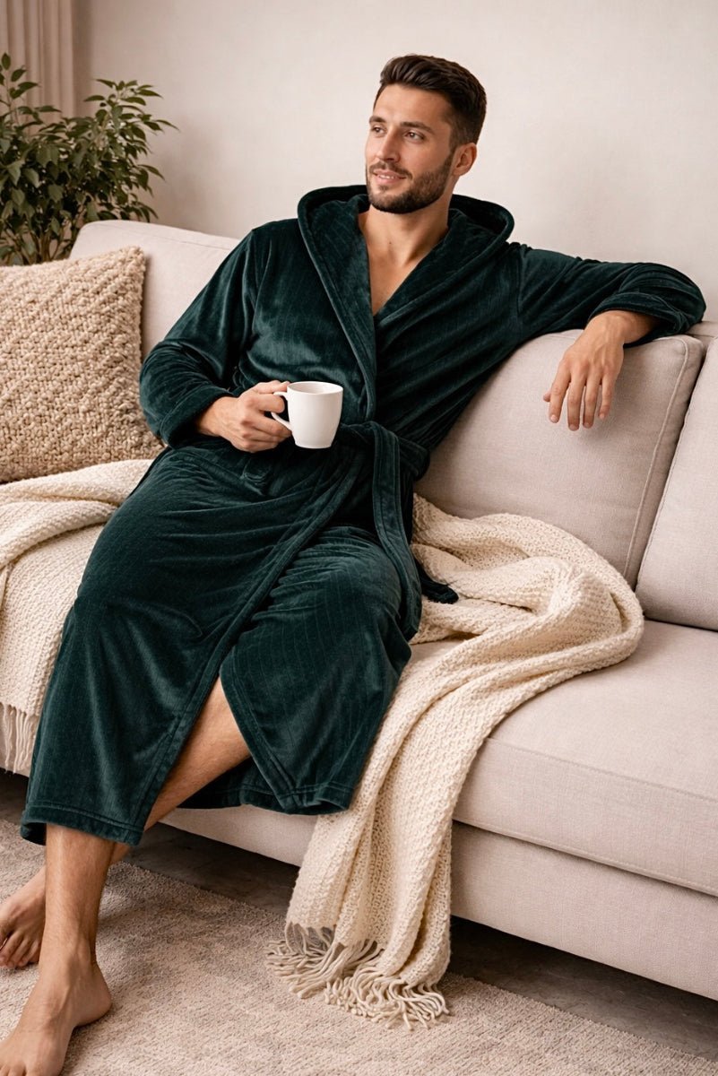 Green Hooded Royalty Robe - Royalty Robes