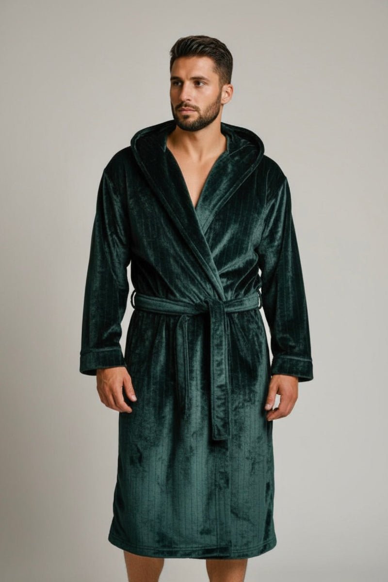 Green Hooded Royalty Robe - Royalty Robes