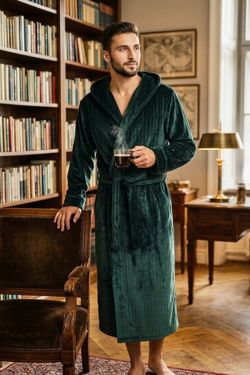 Green Hooded Royalty Robe - Royalty Robes