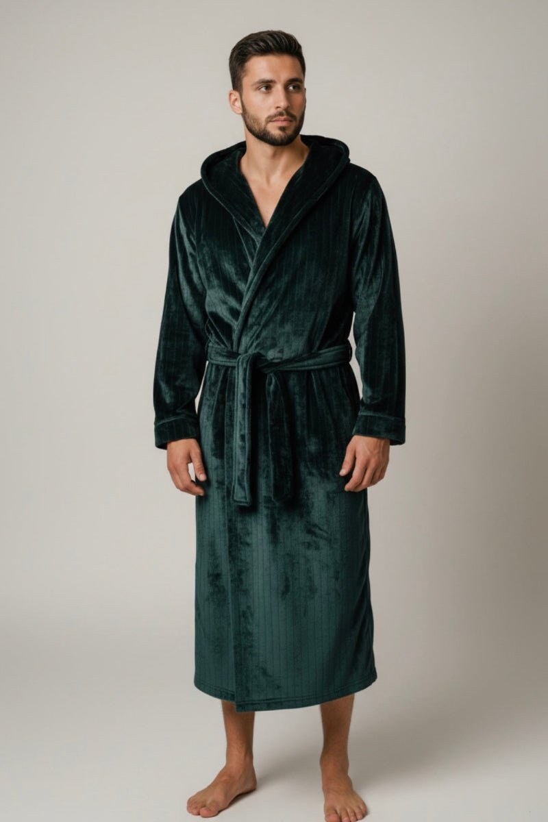 Green Hooded Royalty Robe - Royalty Robes