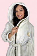 Hooded Royalty Robe With Gold Trim - Royalty Robes