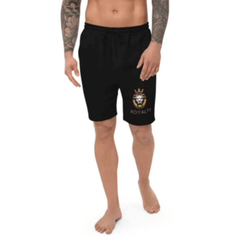 Men's Fleece Royalty Shorts - Royalty Robes