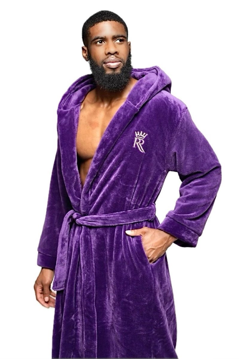 Purple Hooded Royalty Robe - Royalty Robes