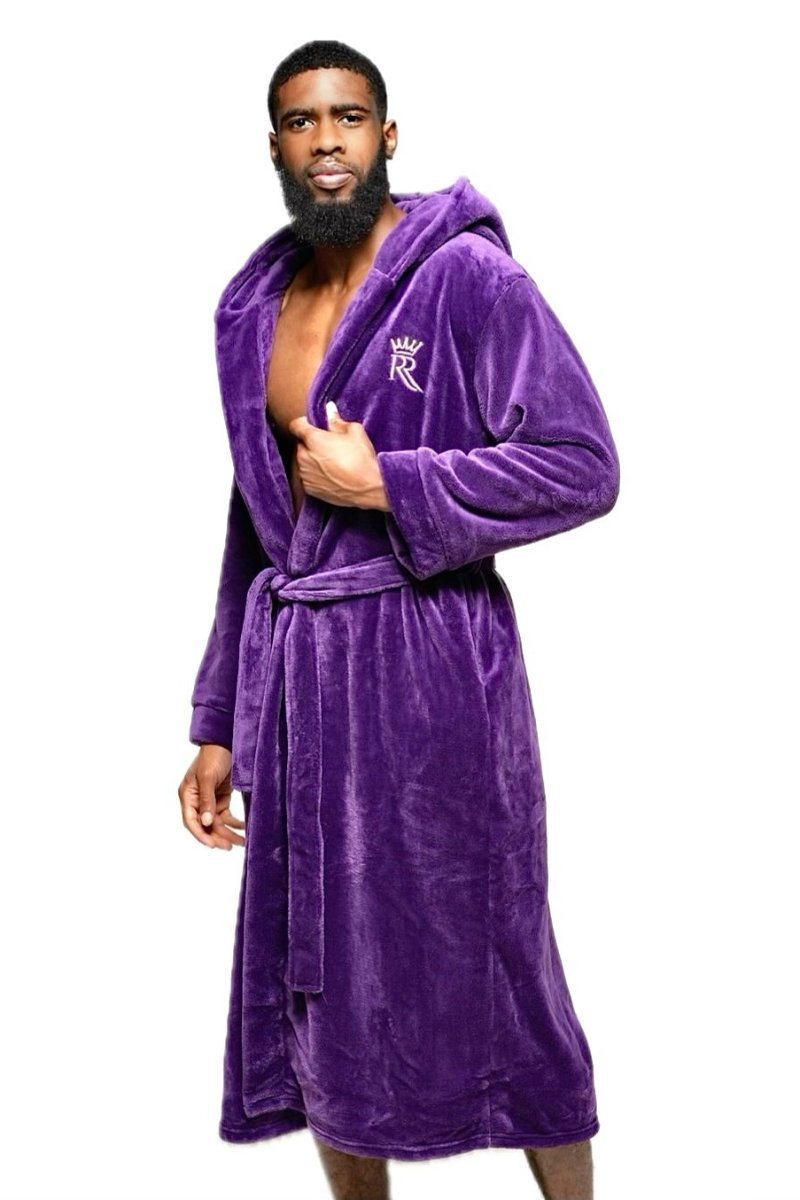 Purple Hooded Royalty Robe - Royalty Robes