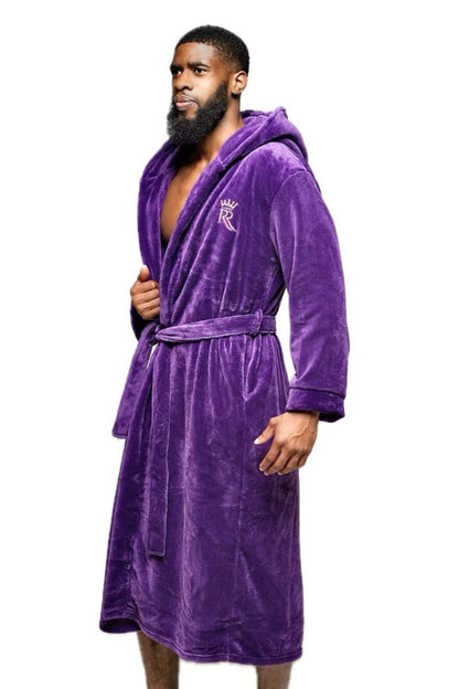 Purple Hooded Royalty Robe - Royalty Robes