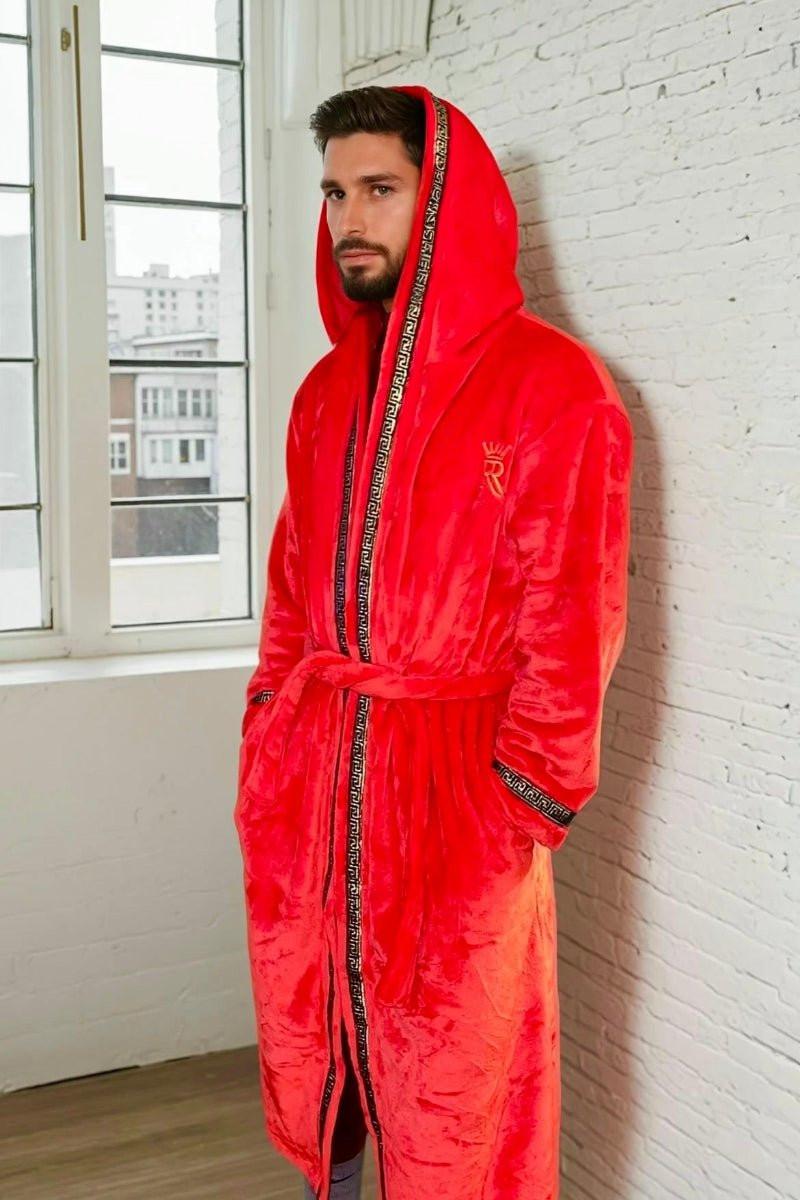 Red Hooded Royalty Robe - Royalty Robes