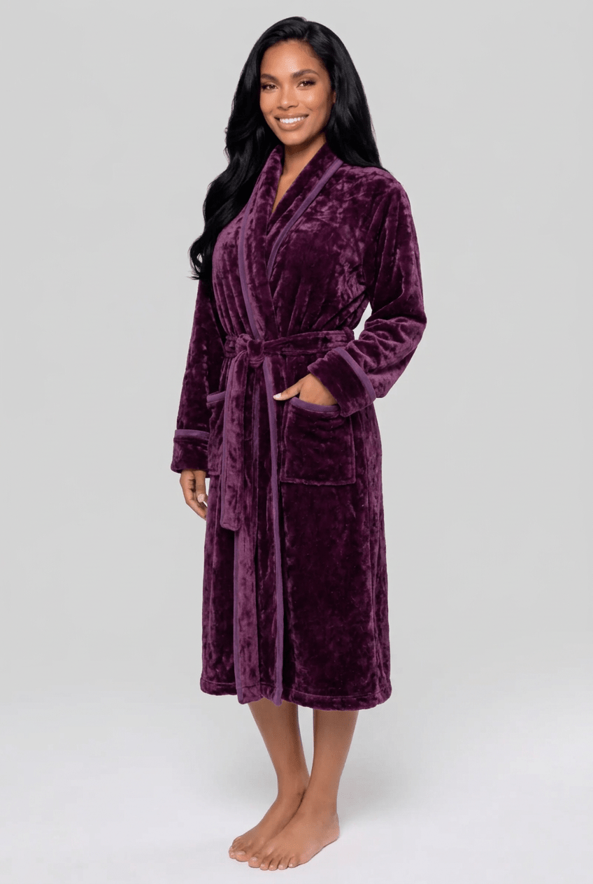 Royal Purple Robe With Front Pockets - Royalty Robes