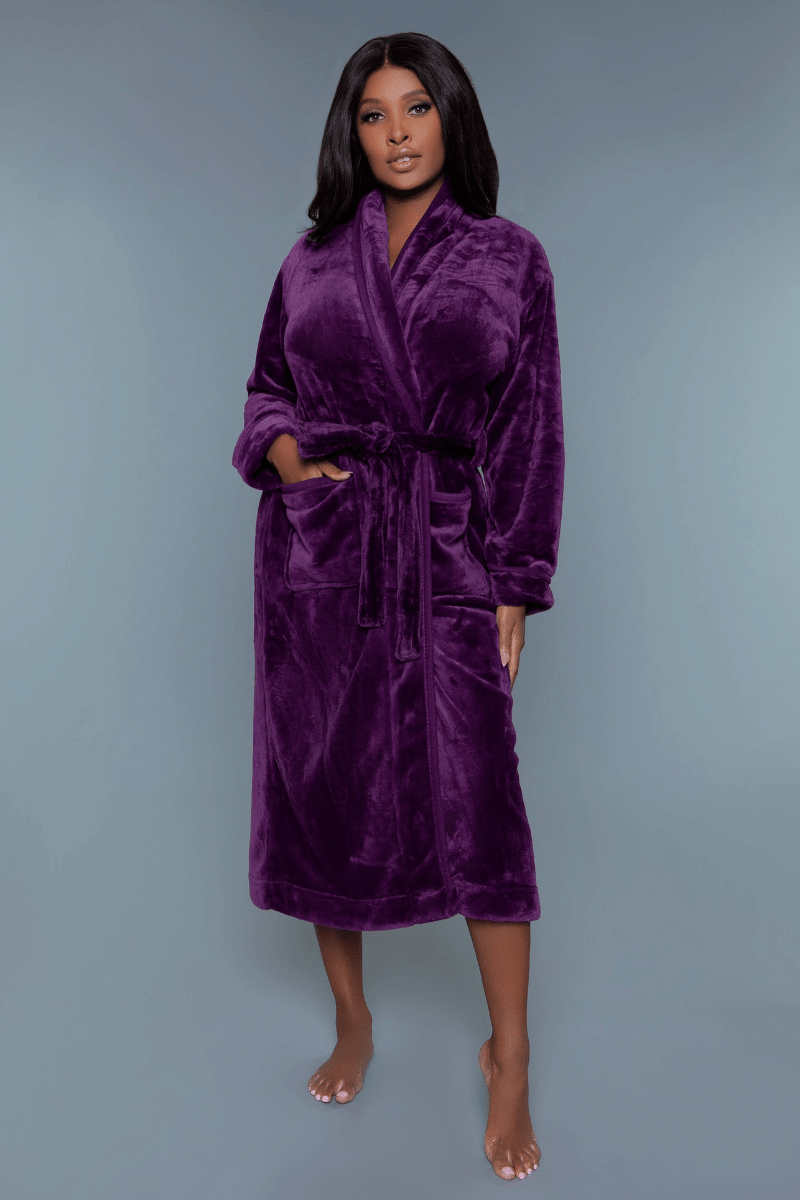 Royal Purple Robe With Front Pockets - Royalty Robes