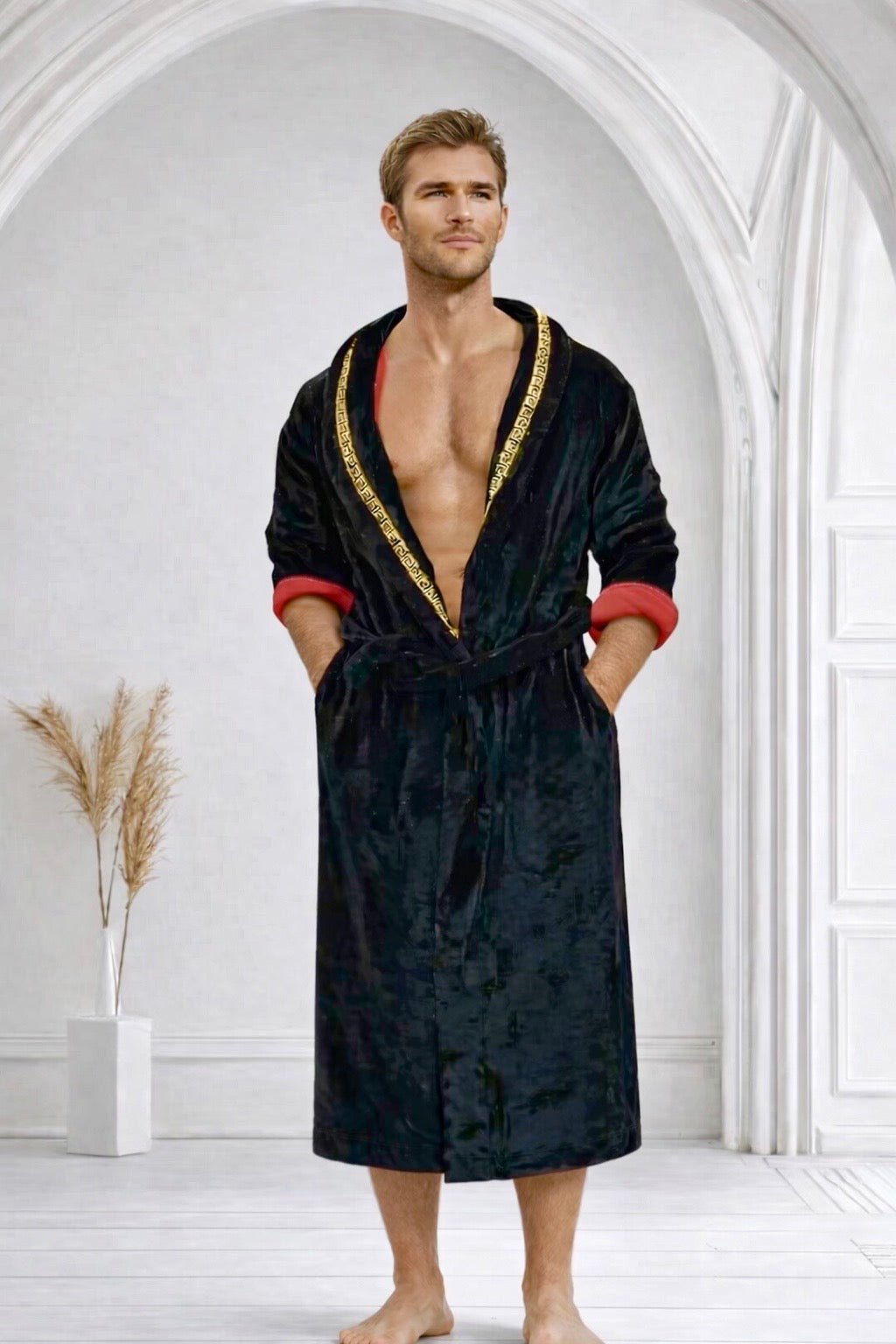 King Robe Men Black Royal King Robe – Royalty Robes