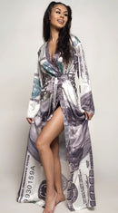 All About the Benjamins Long Robe - Royalty Robes