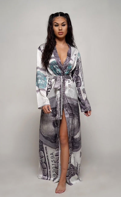 All About the Benjamins Long Robe - Royalty Robes