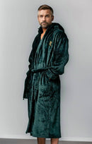 Green Hooded Royalty Robe - Royalty Robes