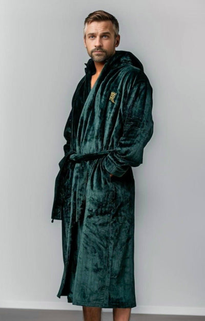 Green Hooded Royalty Robe - Royalty Robes