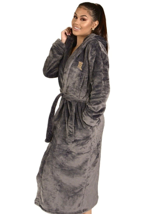 Grey Hooded Royalty Robe - Royalty Robes