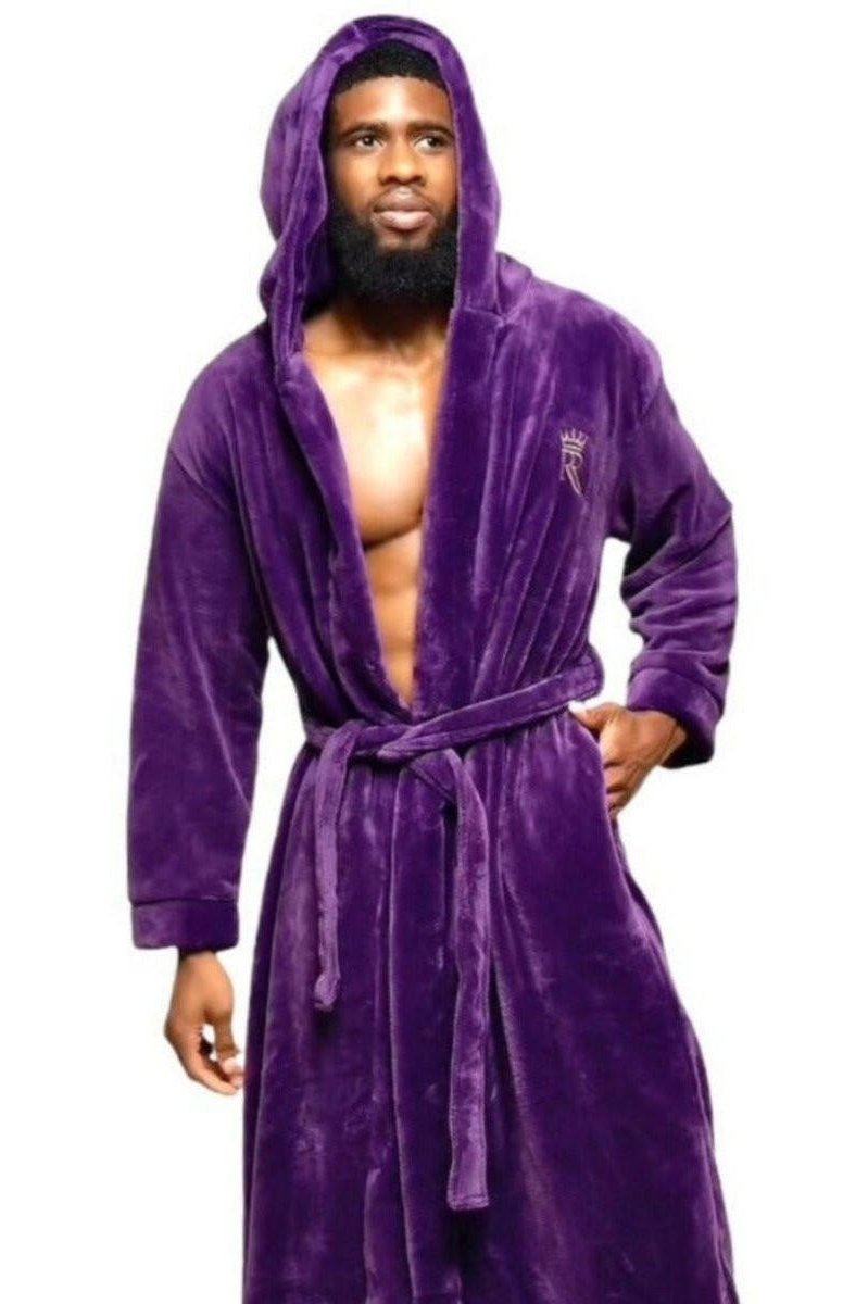 Purple Hooded Royalty Robe - Royalty Robes