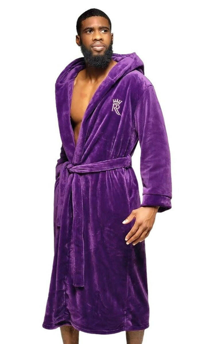 Purple Hooded Royalty Robe - Royalty Robes